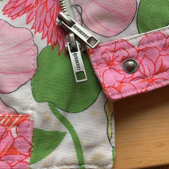 Burberry Flower 🌸 Blazer Jean Jacket Blazer Women Girl Pink Yellow Green White - Picture 5 of 17